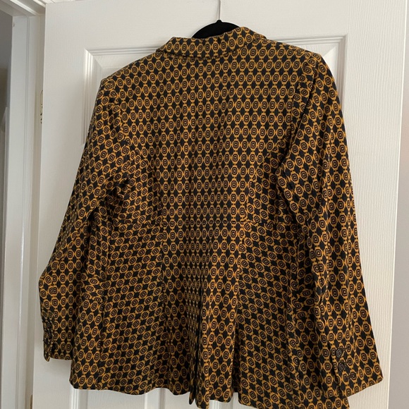 CAbi Blue and Gold Blazer - Picture 3 of 3